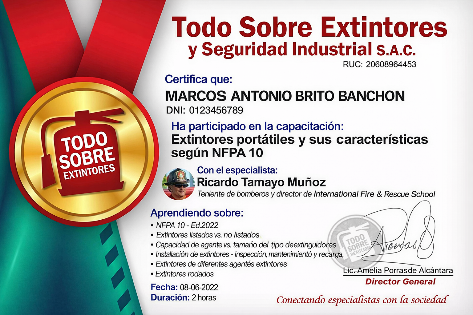 Certificaciones contra incendio